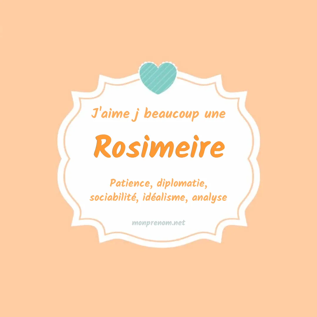 J'aime beaucoup Rosimeire