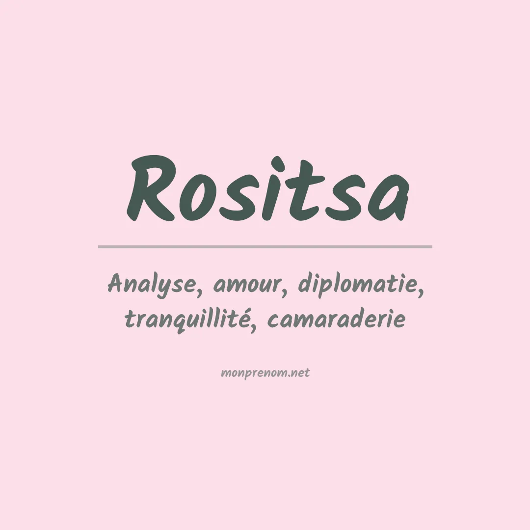Prénom Rositsa