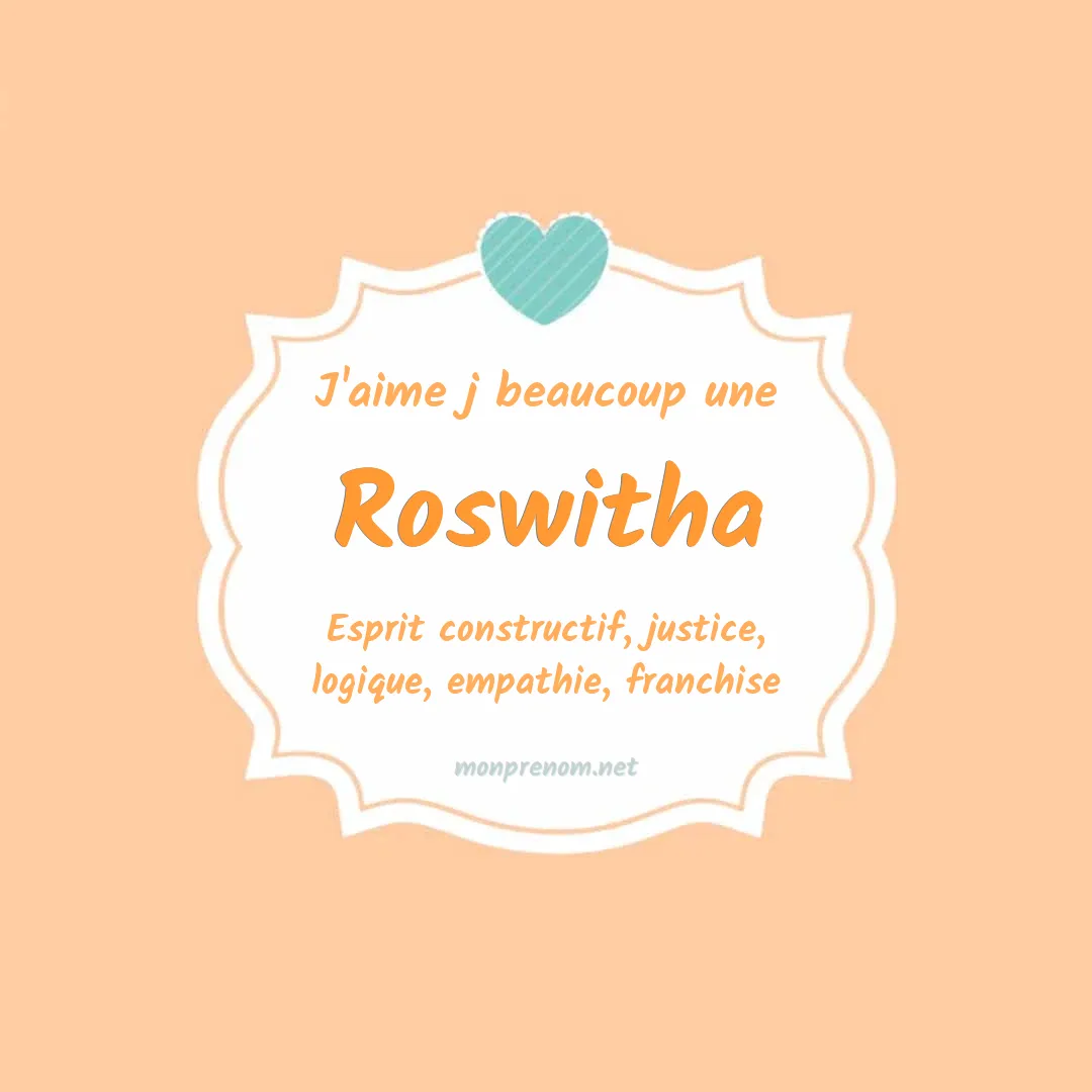J'aime beaucoup Roswitha