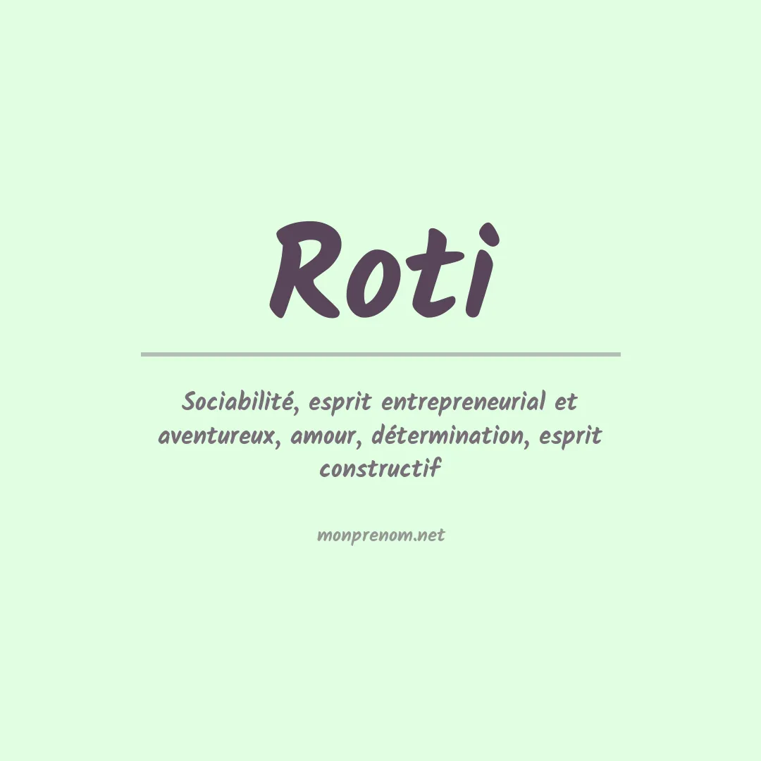 Prénom Roti