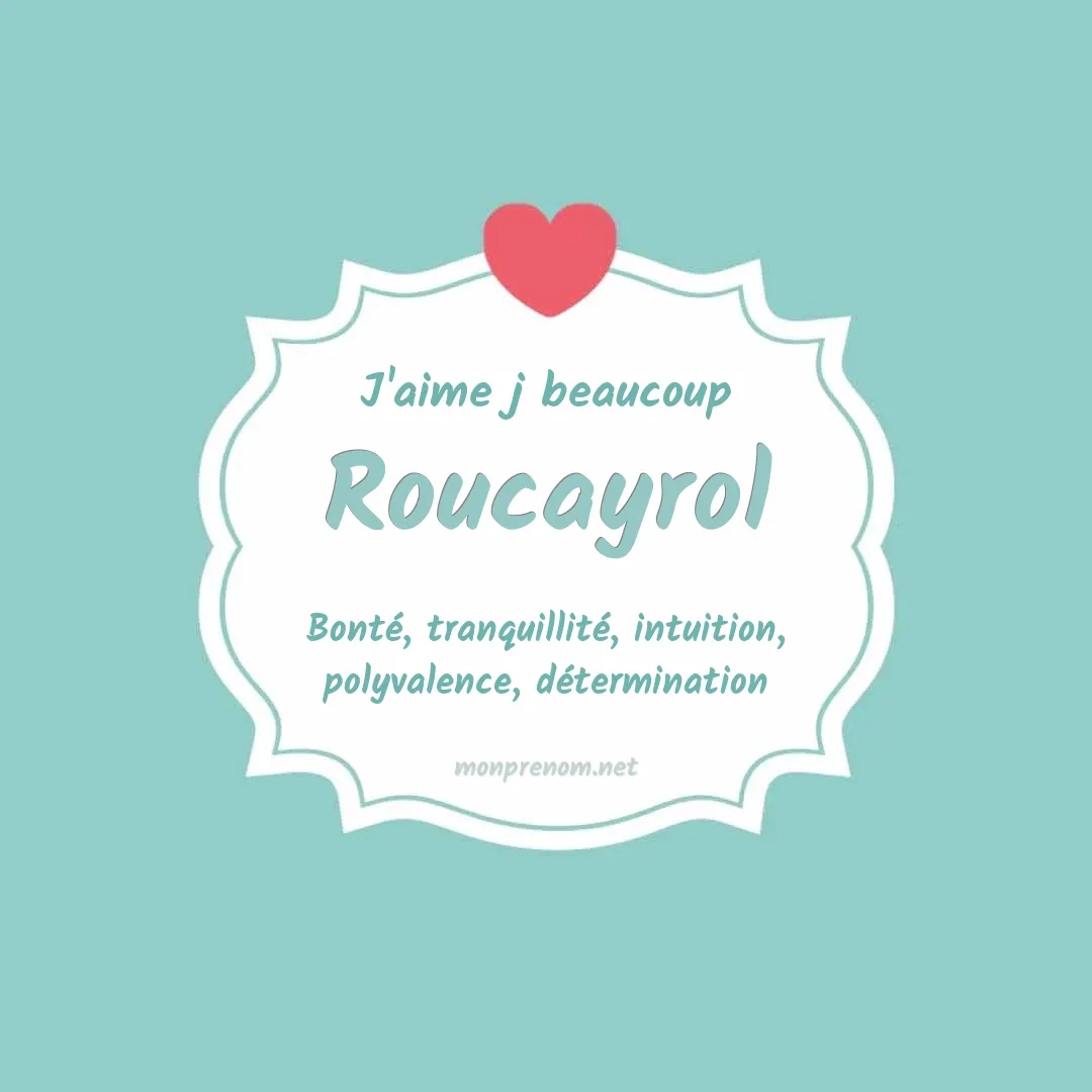 J'aime beaucoup Roucayrol