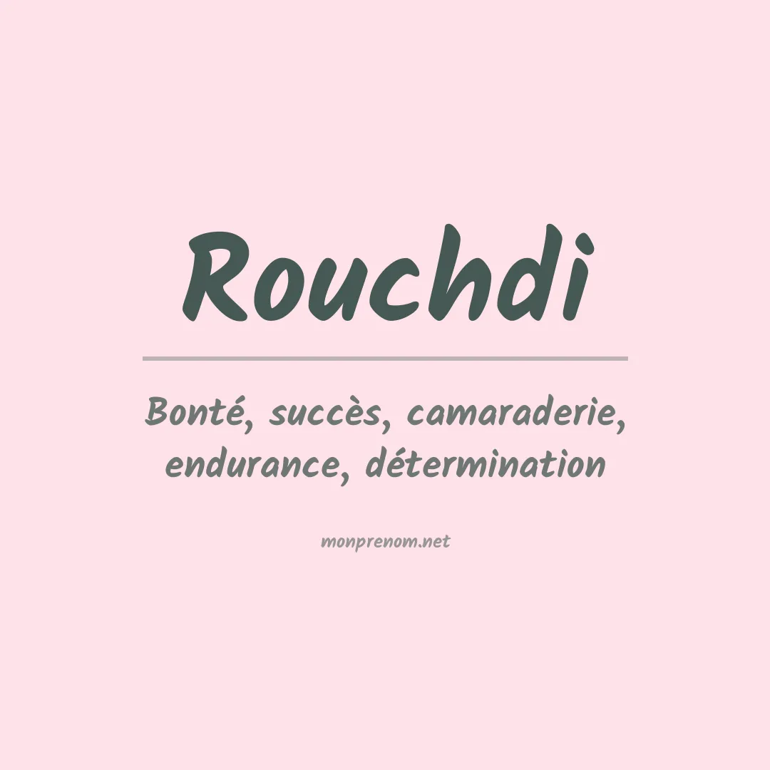 Prénom Rouchdi