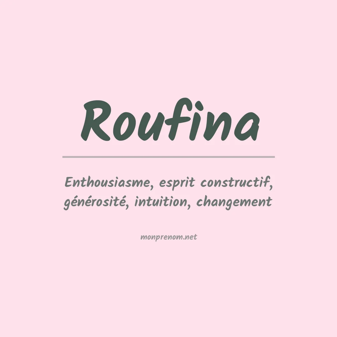 Prénom Roufina