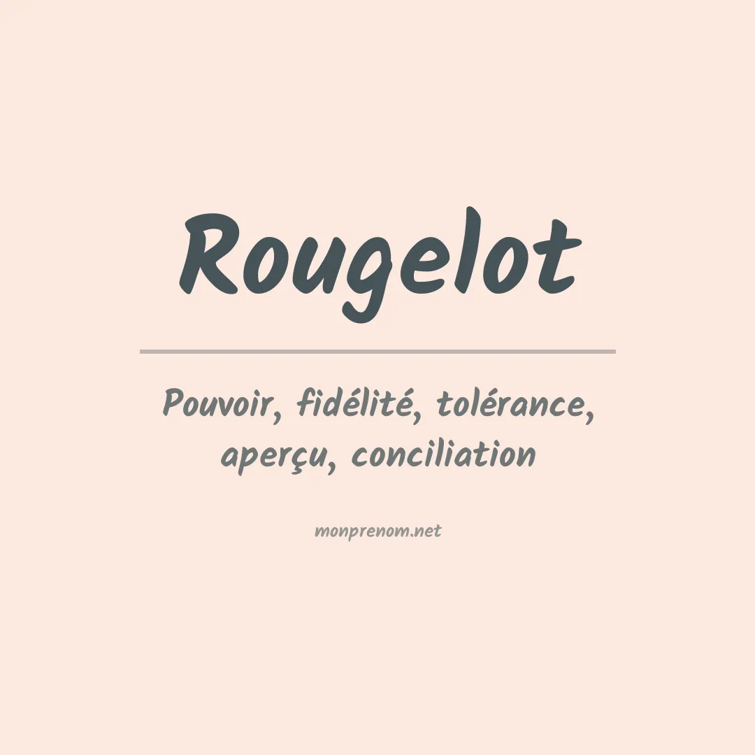 Prénom Rougelot