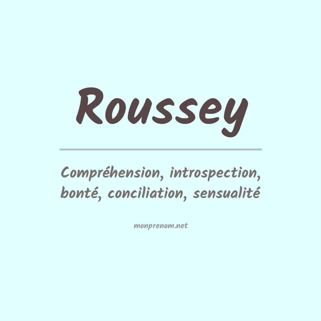 Prénom Roussey