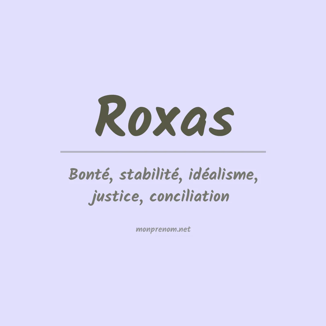 Prénom Roxas