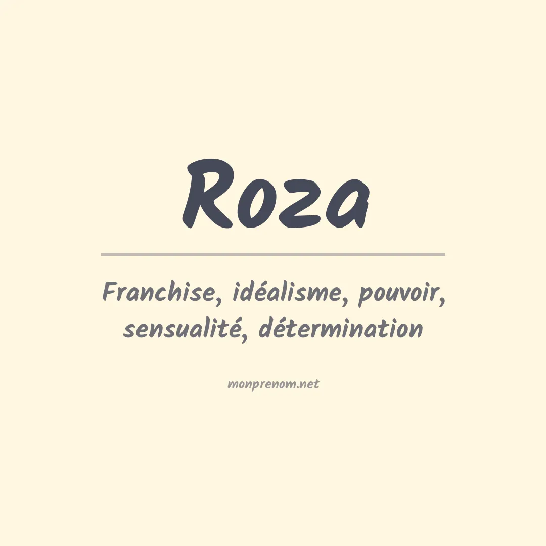 Prénom Roza