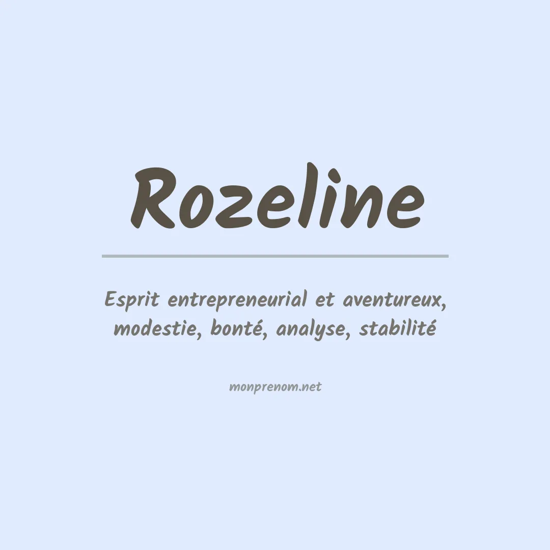 Prénom Rozeline