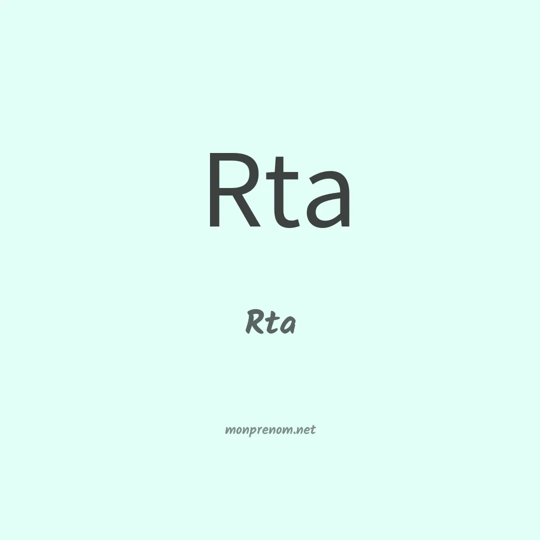 Rta en chinois