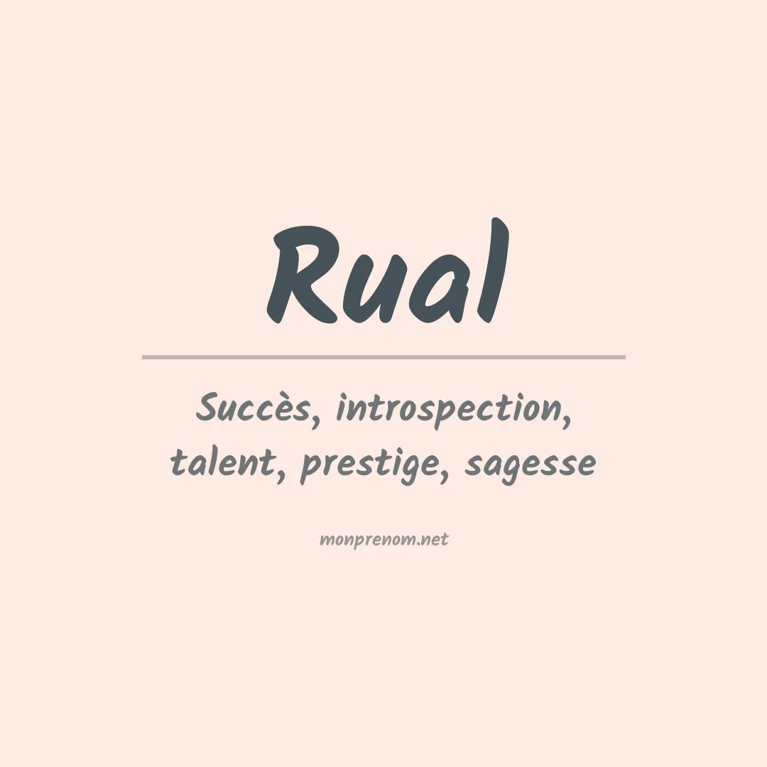 Prénom Rual