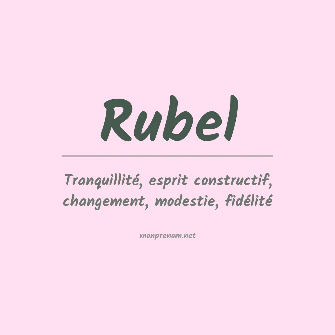 Prénom Rubel