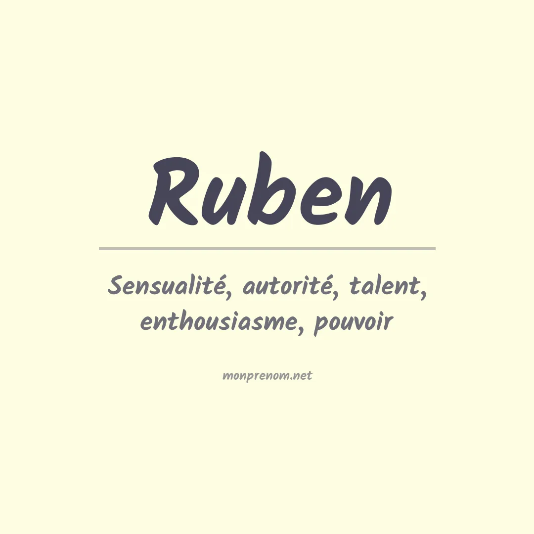 Prénom Ruben