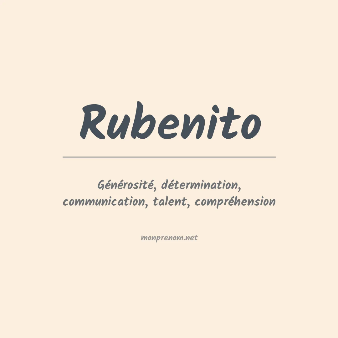 Signification du prénom Rubenito