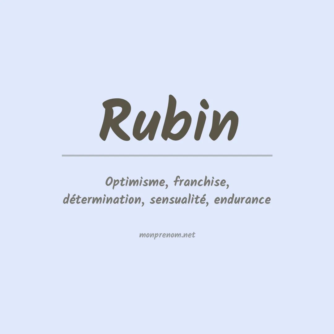 Prénom Rubin
