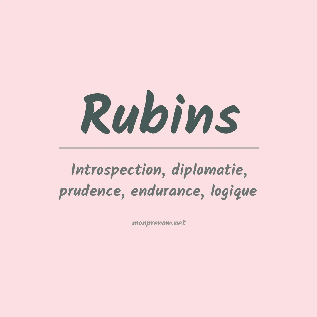 Prénom Rubins