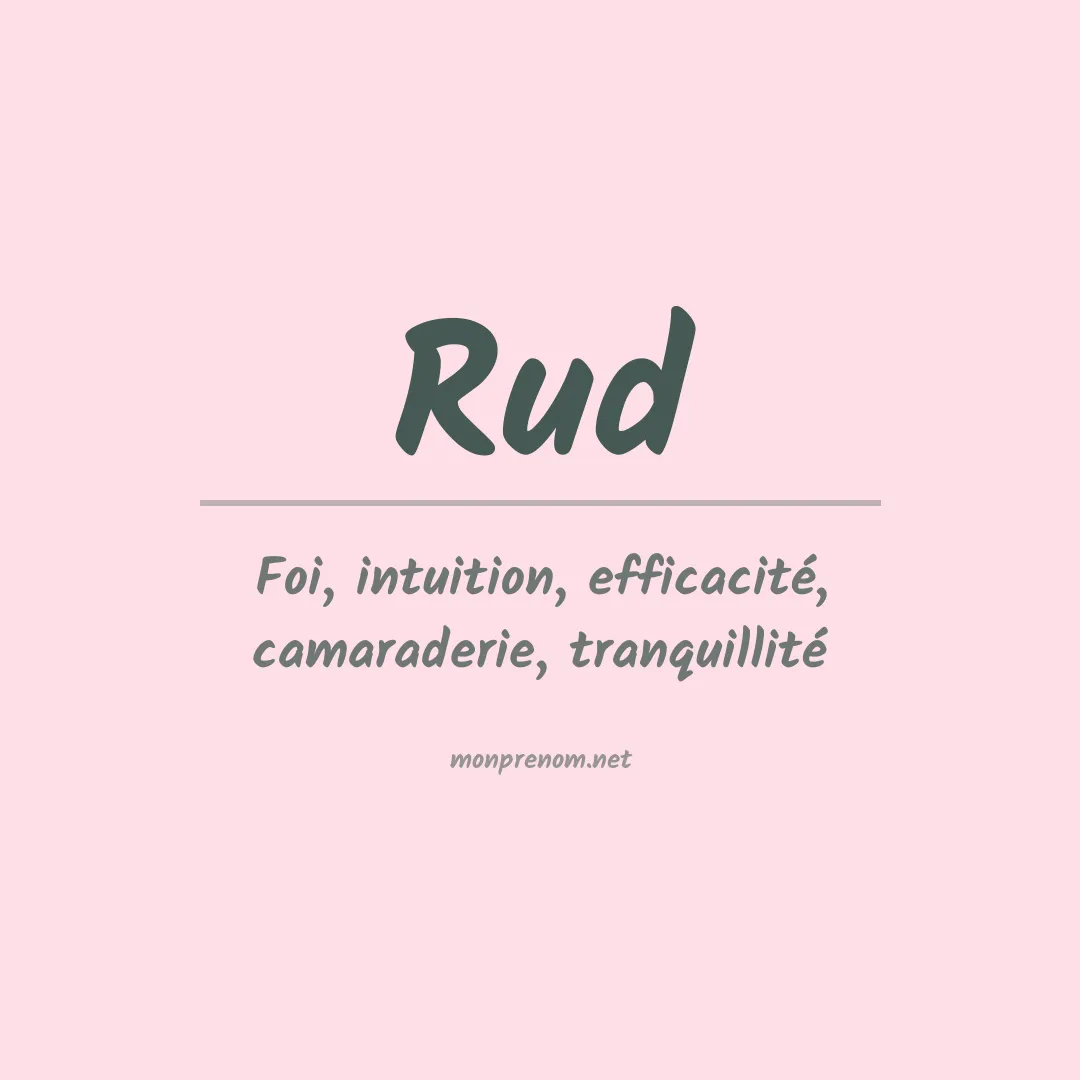 Prénom Rud