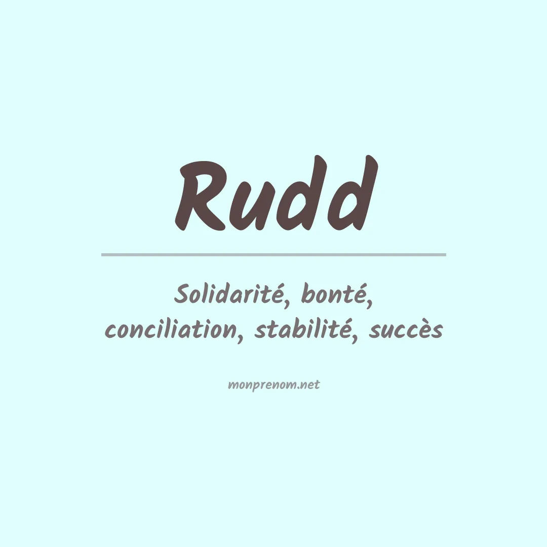 Prénom Rudd