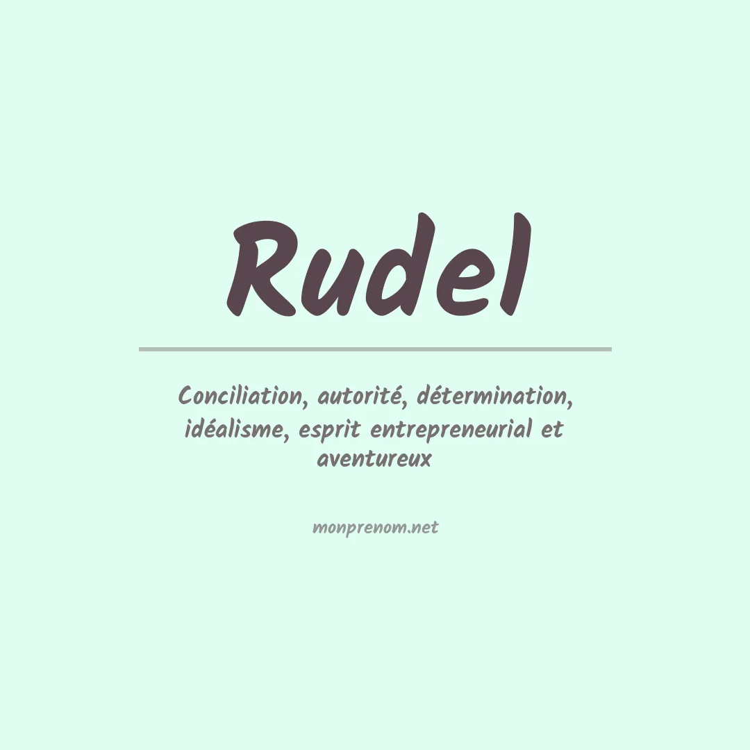 Prénom Rudel