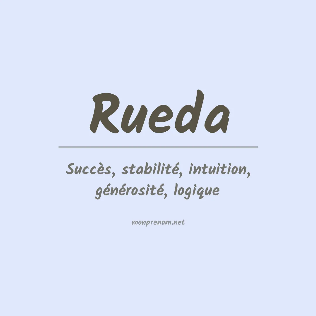 Prénom Rueda