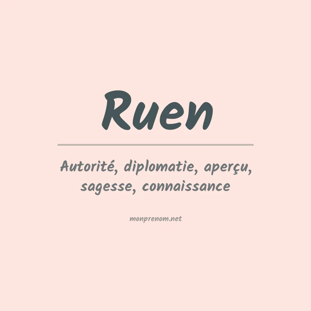 Prénom Ruen