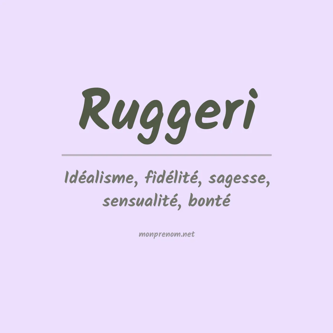 Prénom Ruggeri