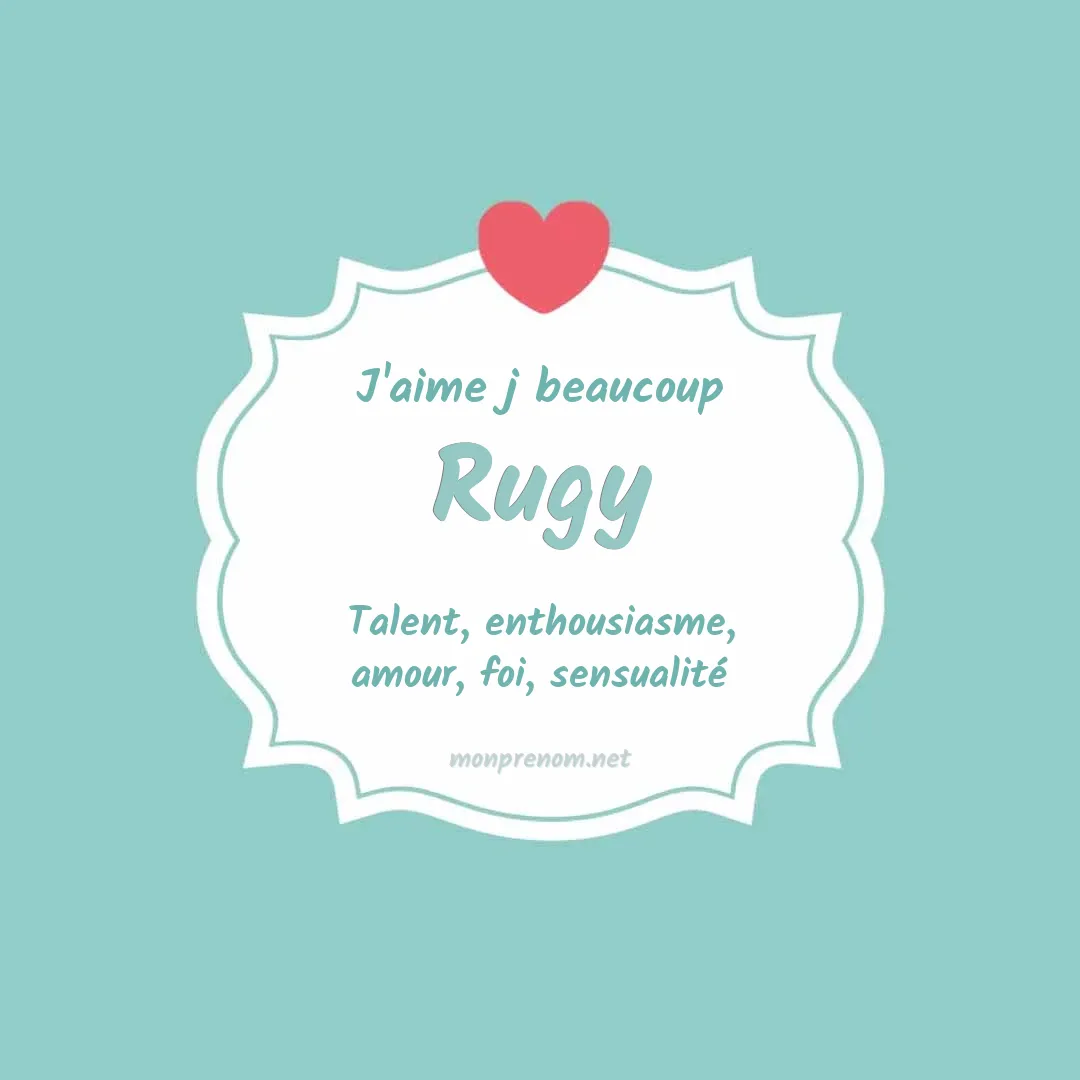 J'aime beaucoup Rugy