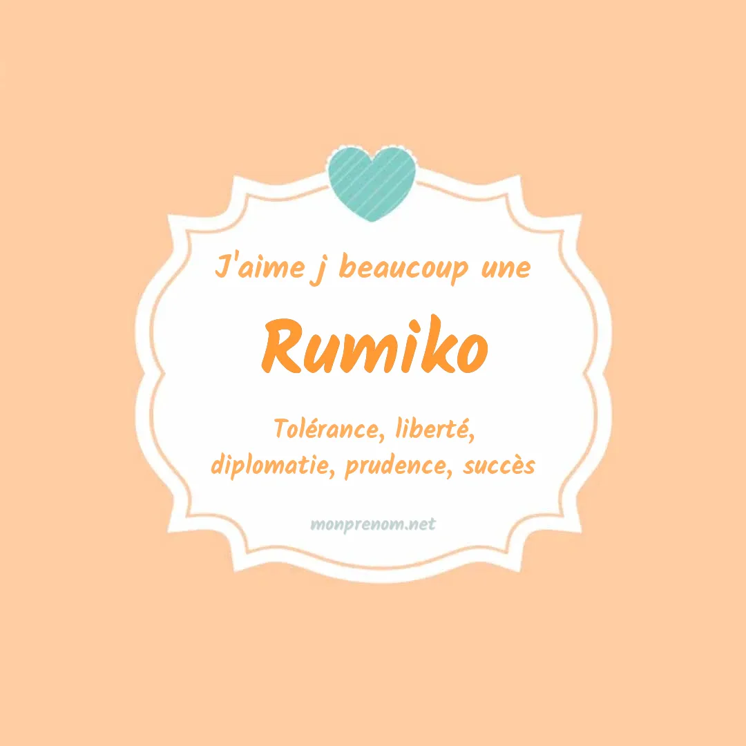 J'aime beaucoup Rumiko