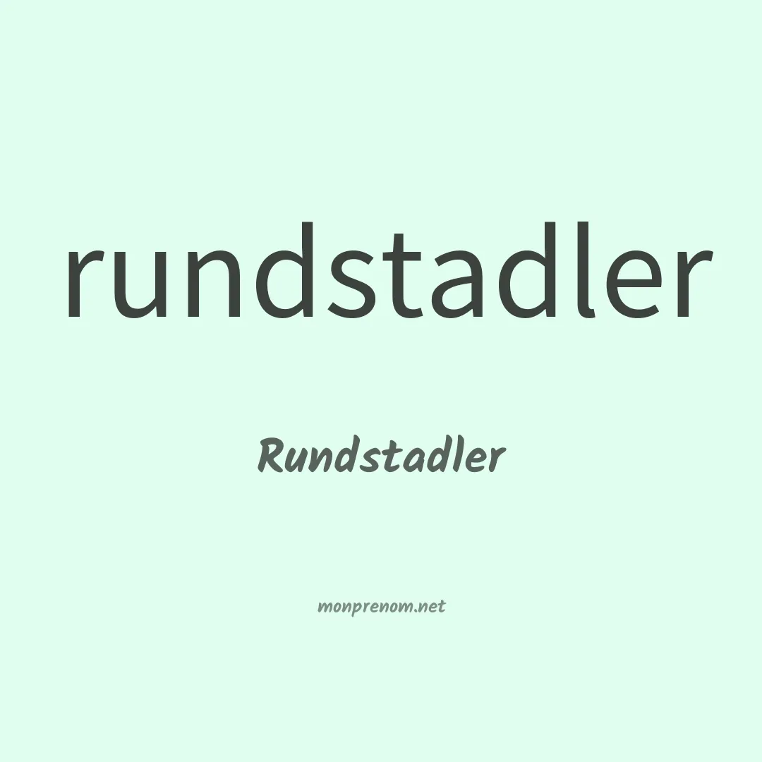 Rundstadler en chinois