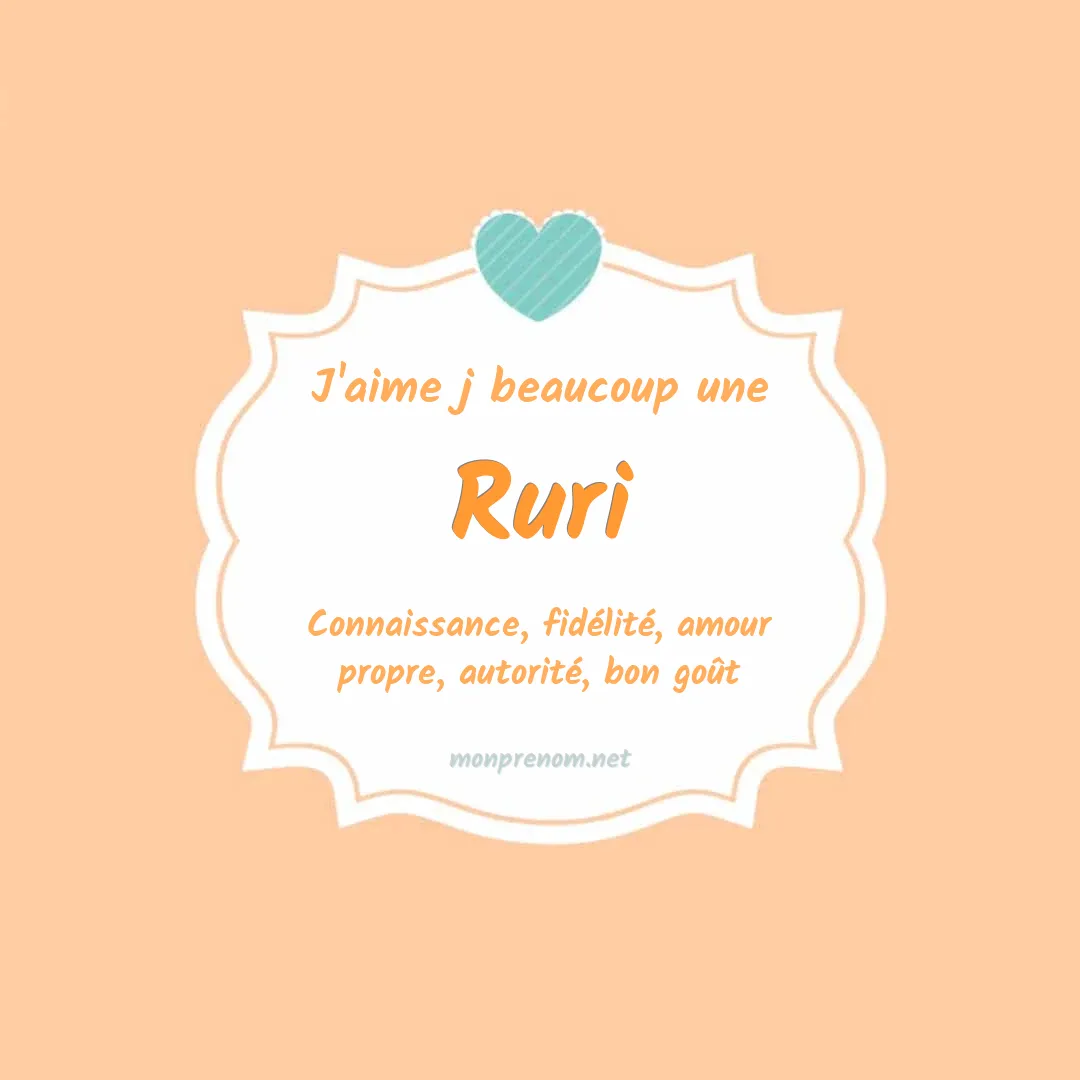 J'aime beaucoup Ruri