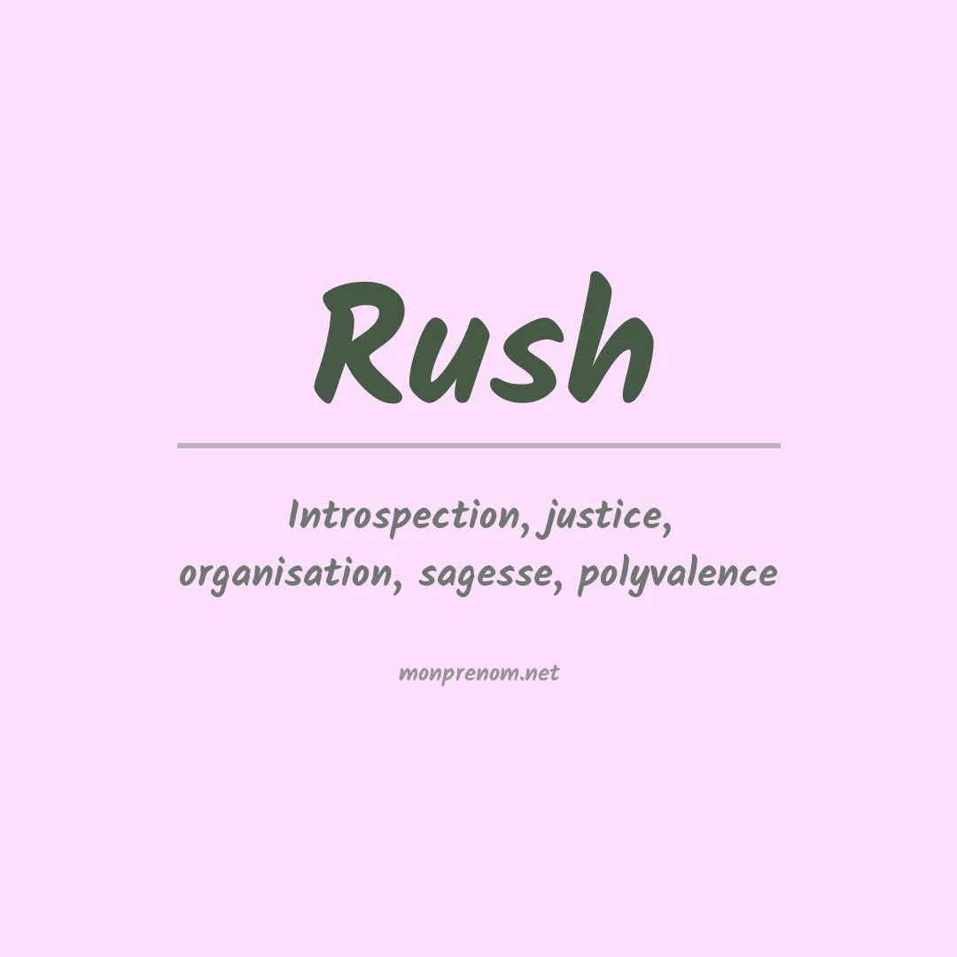 Prénom Rush