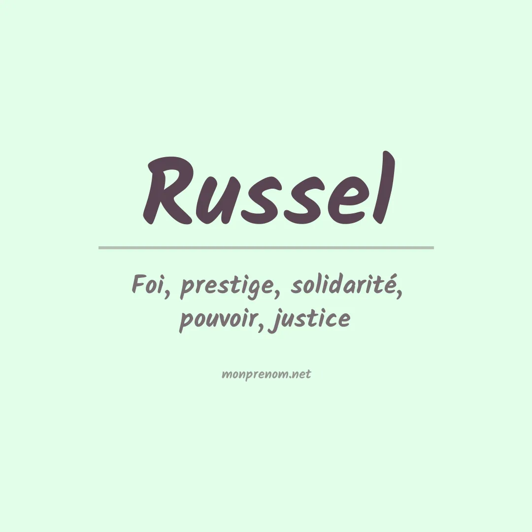 Prénom Russel