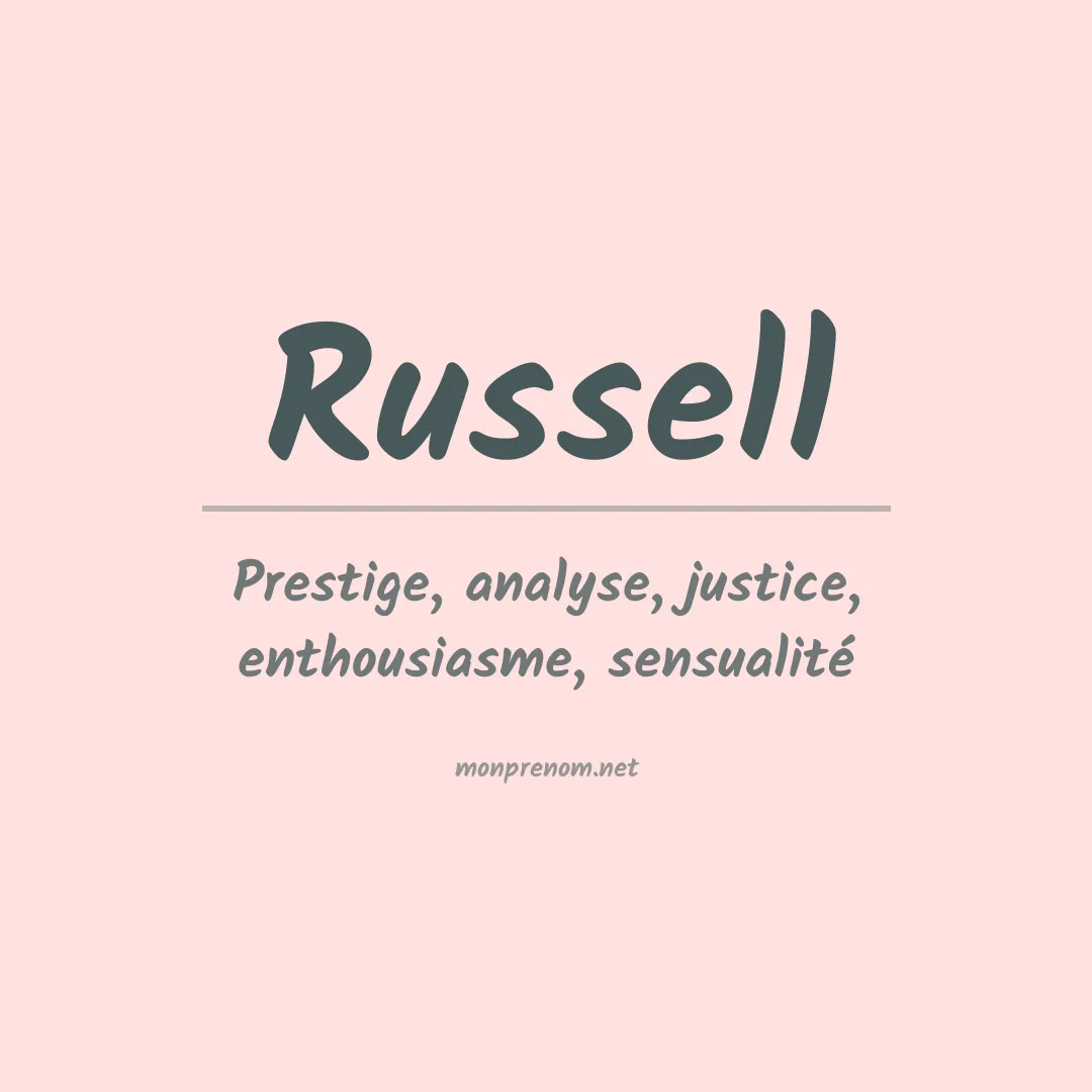 Prénom Russell