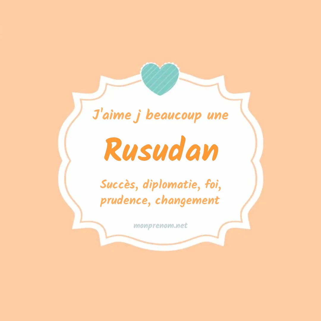J'aime beaucoup Rusudan