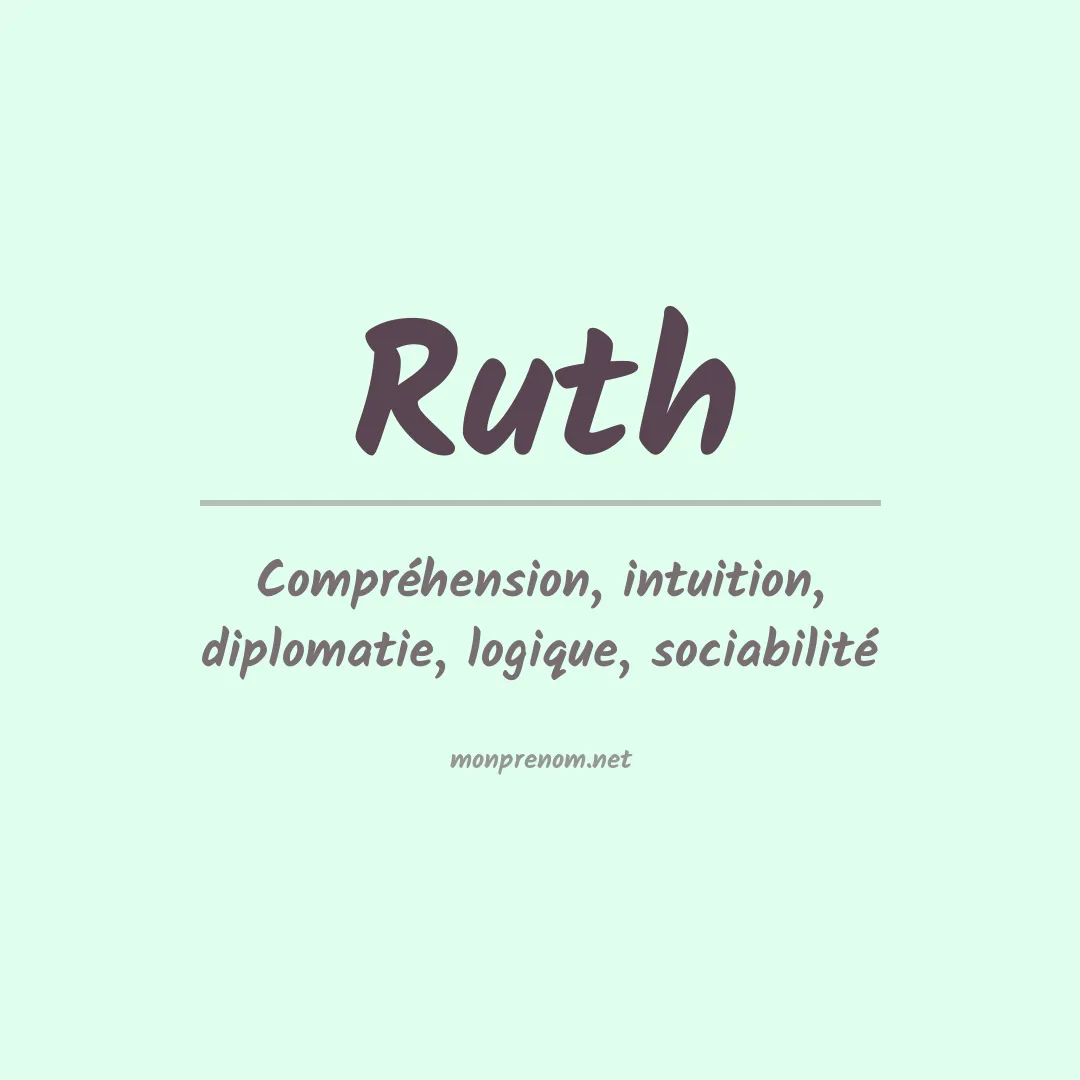 Prénom Ruth