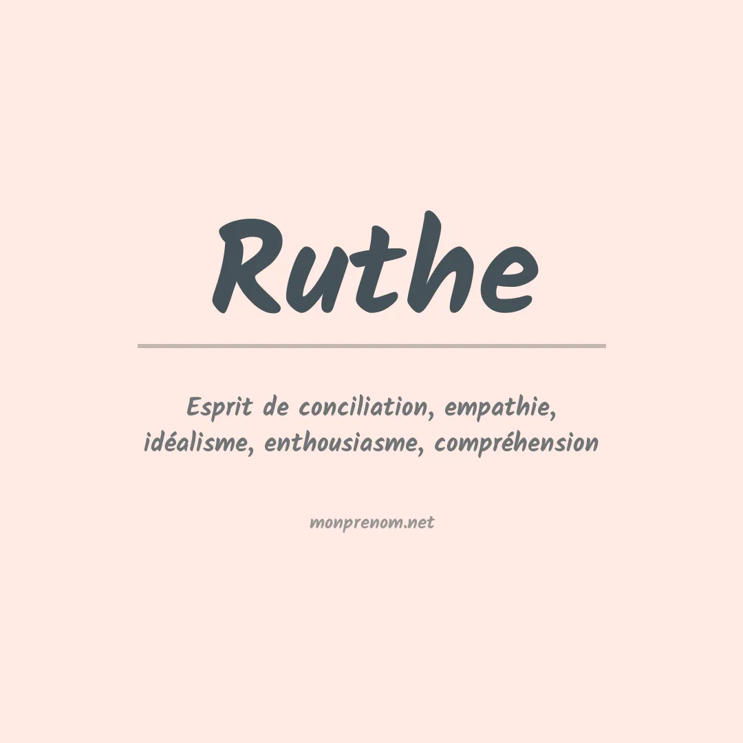 Prénom Ruthe