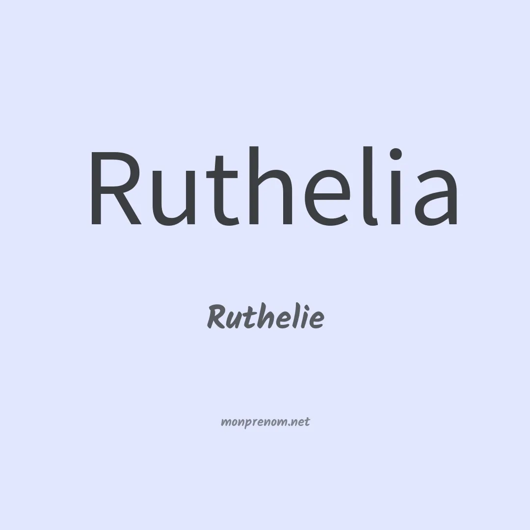 Ruthelie en chinois