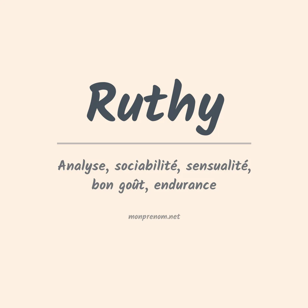 Prénom Ruthy