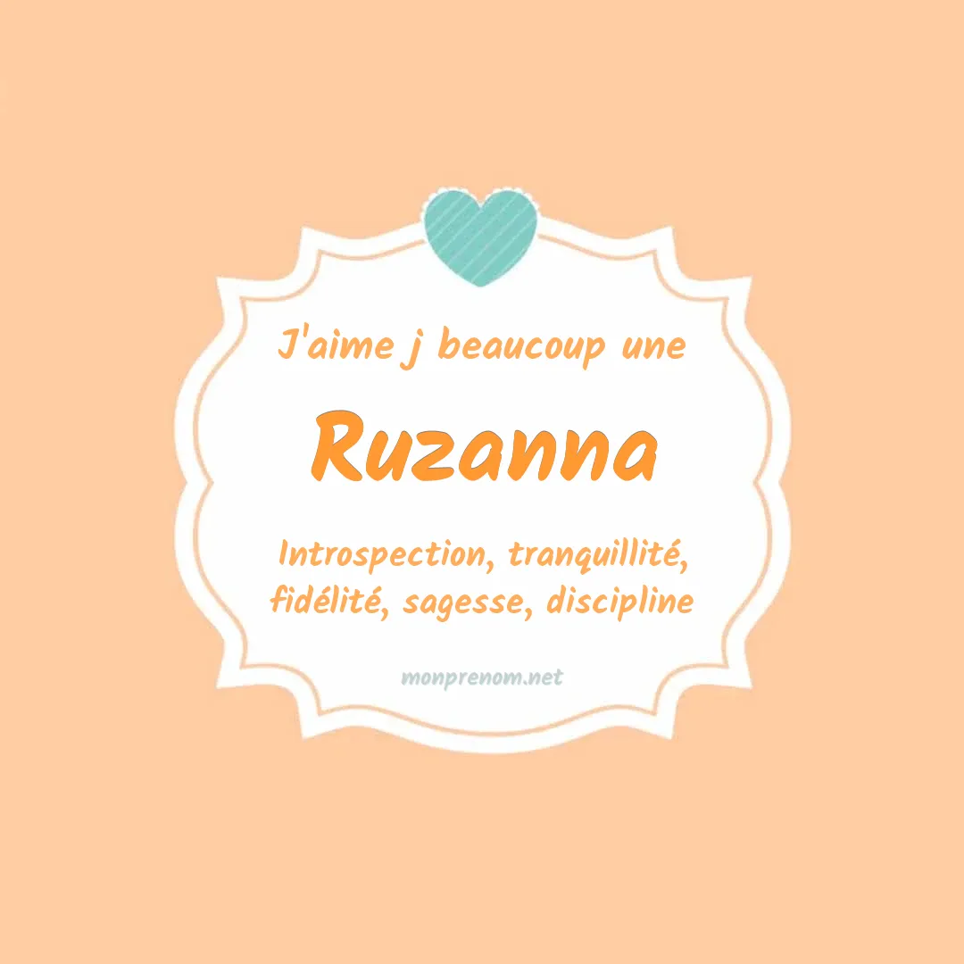 J'aime beaucoup Ruzanna