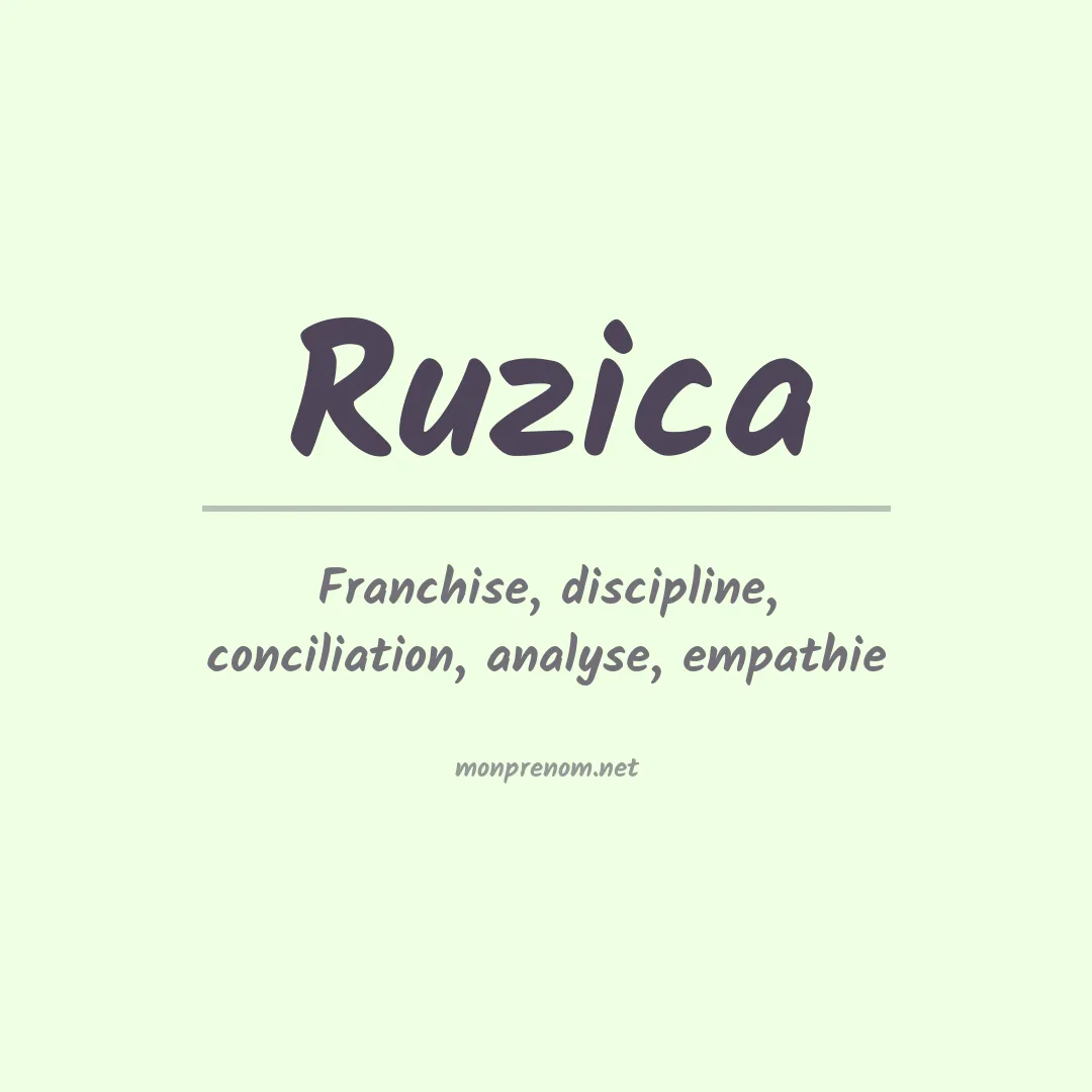 Prénom Ruzica