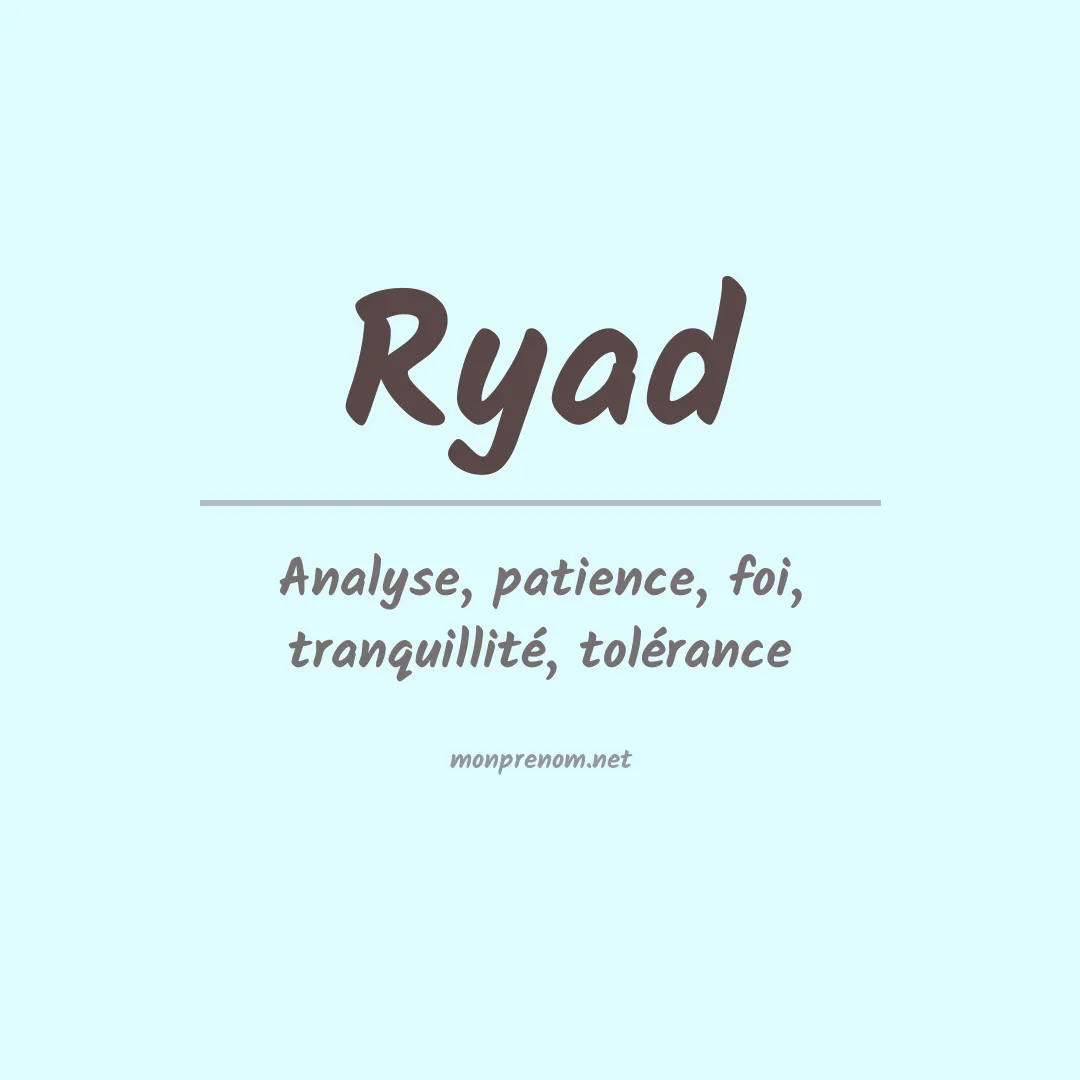 Prénom Ryad