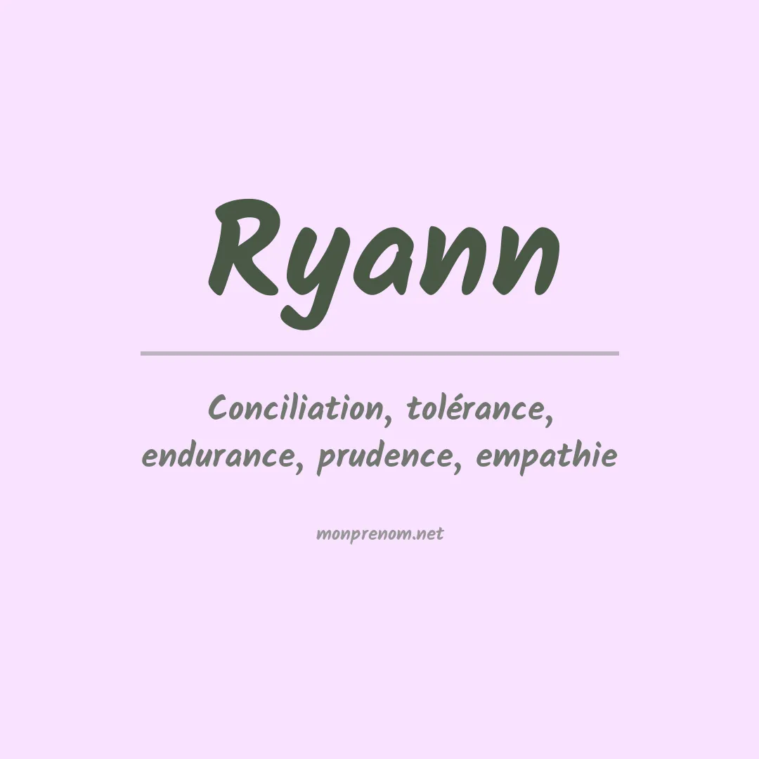 Prénom Ryann