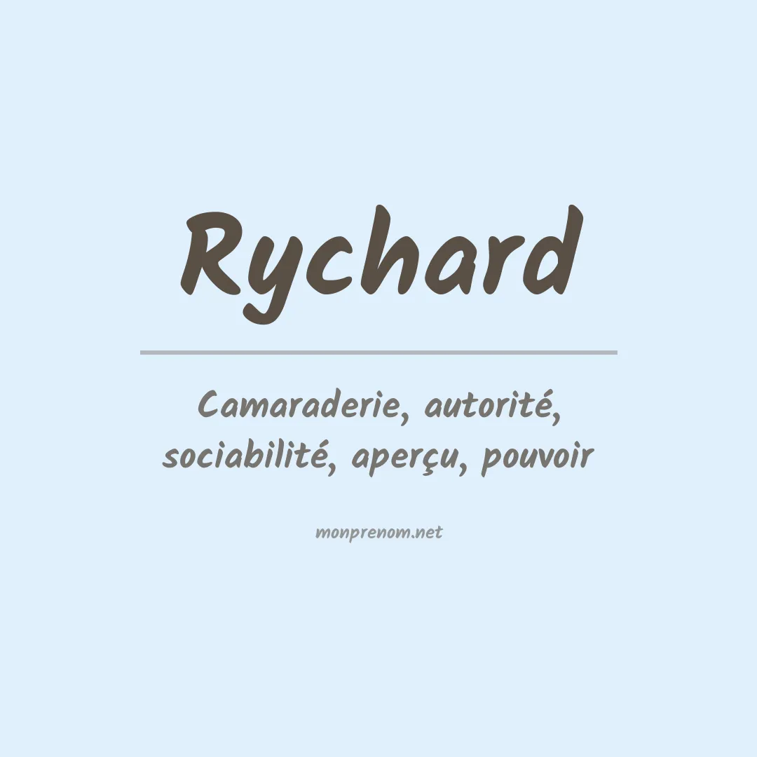 Prénom Rychard
