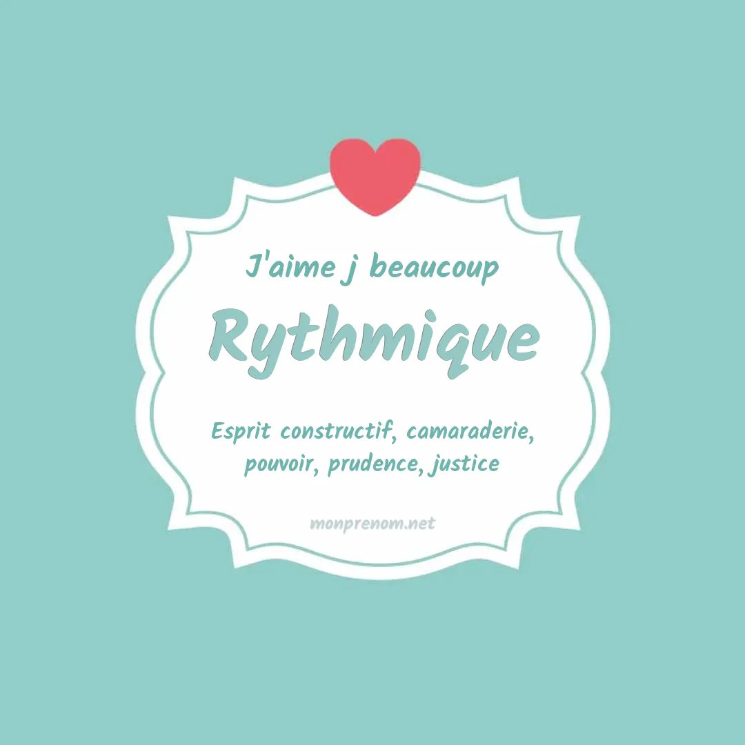 J'aime beaucoup Rythmique