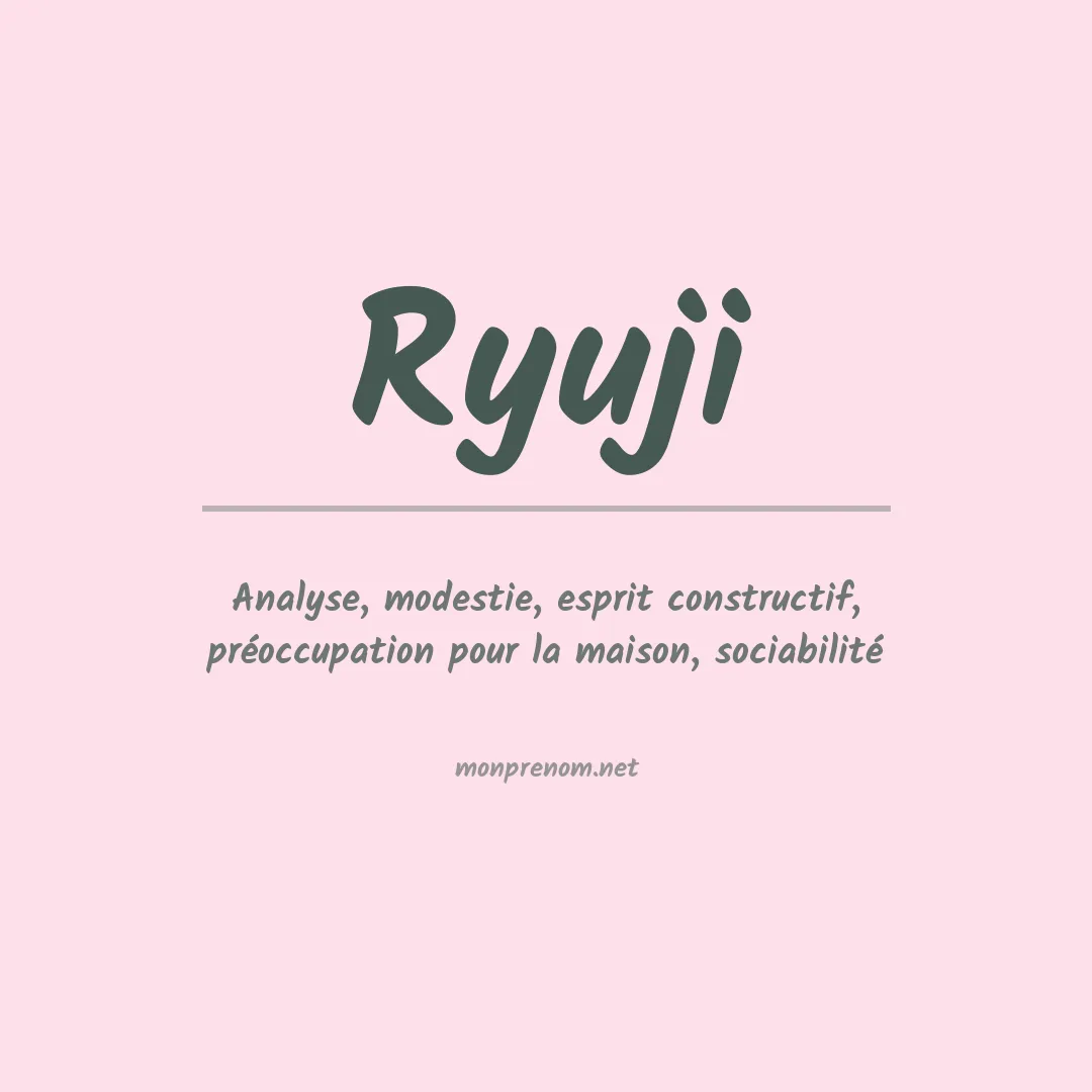 Prénom Ryuji