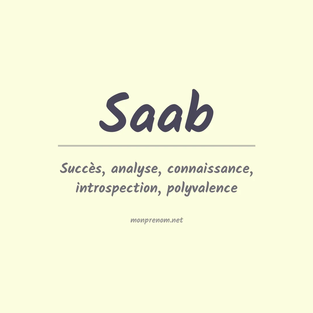 Prénom Saab