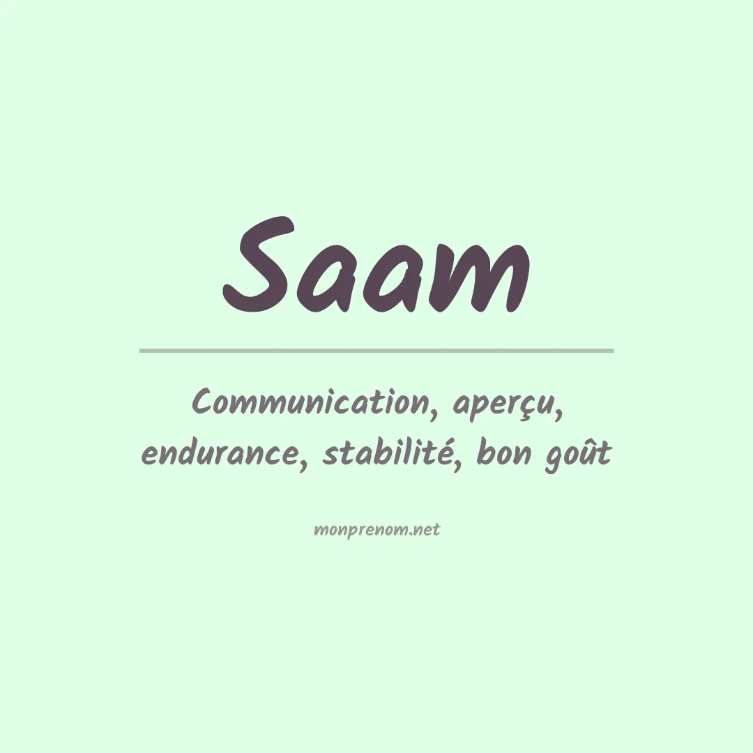 Prénom Saam