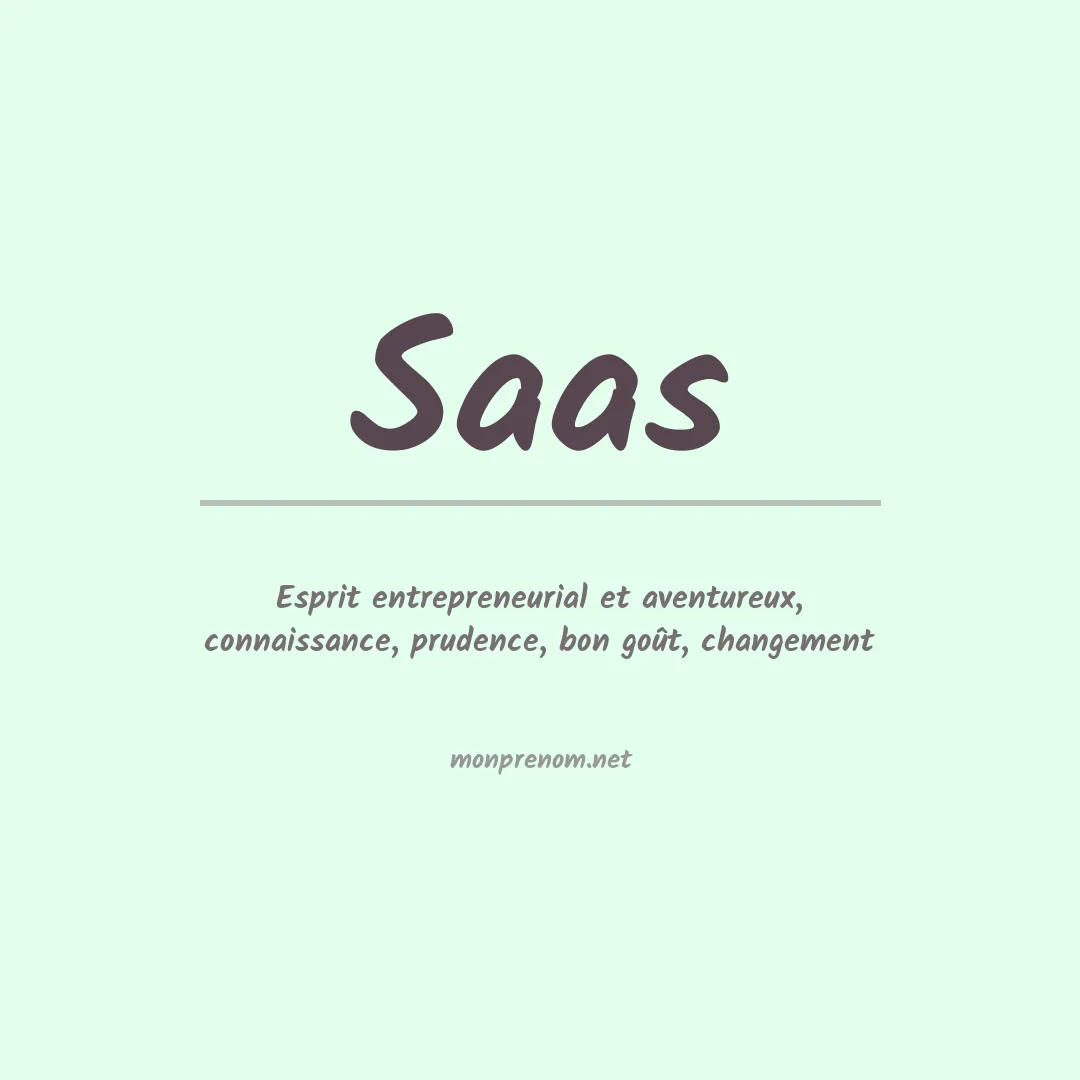 Prénom Saas