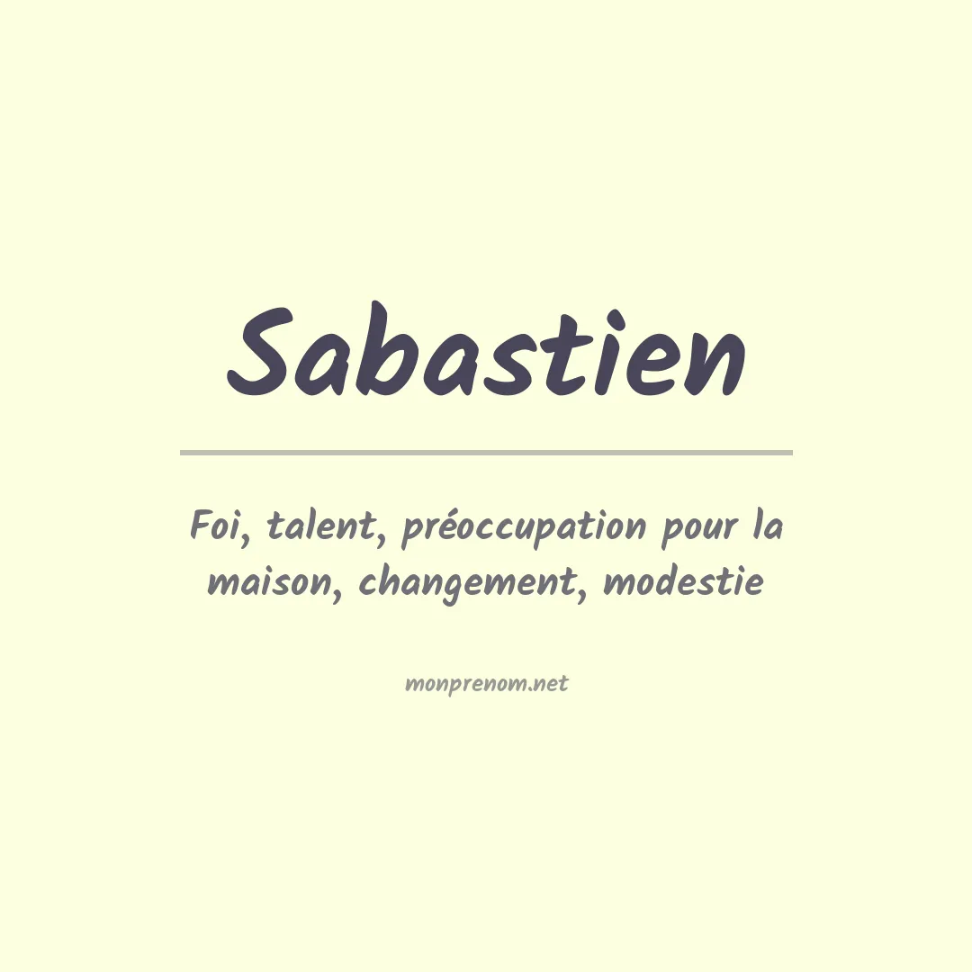 Signification du prénom Sabastien