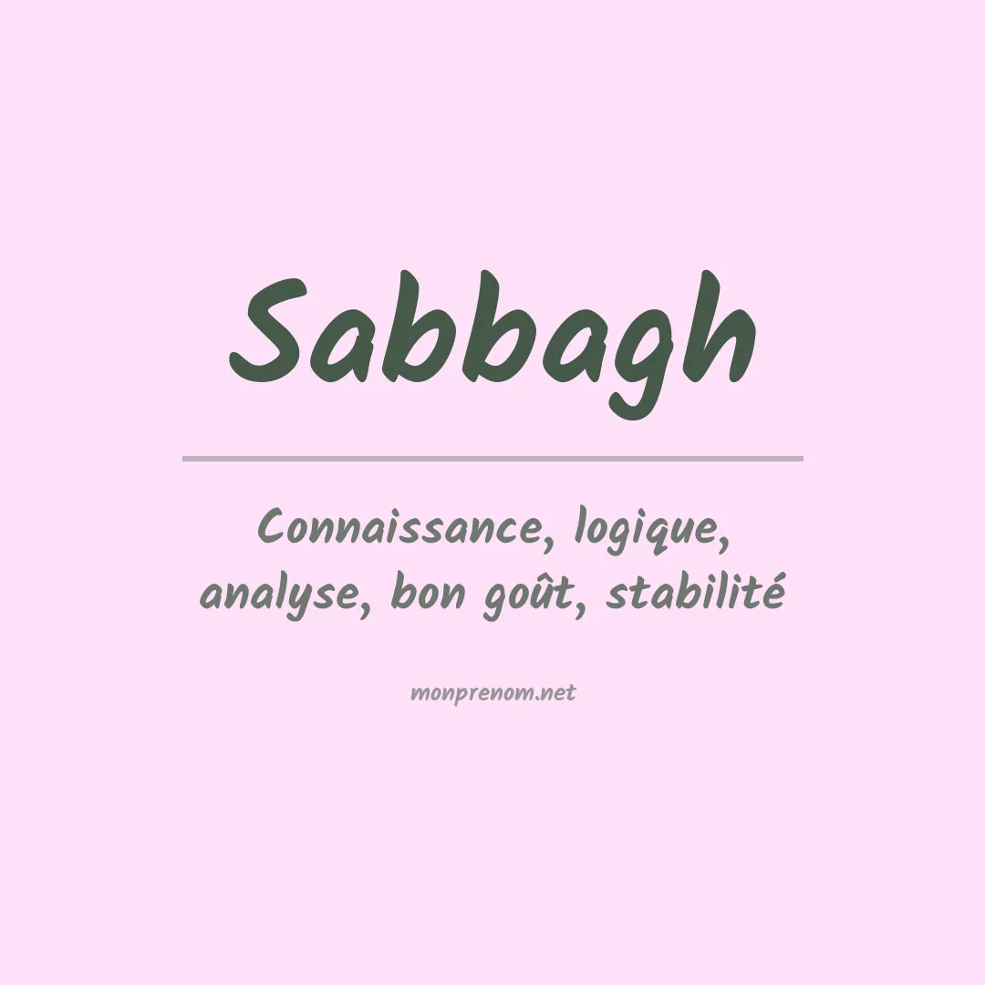 Prénom Sabbagh