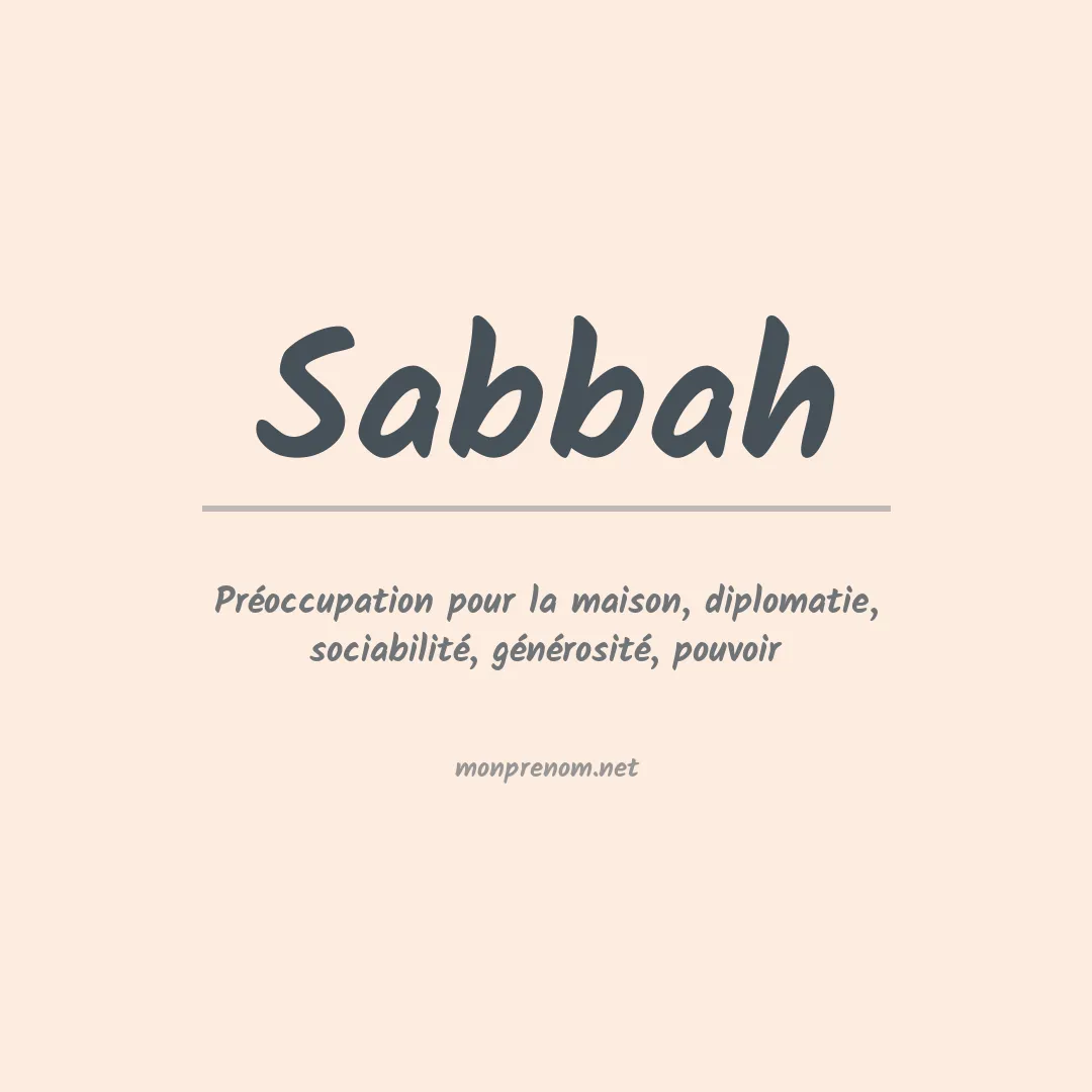 Prénom Sabbah